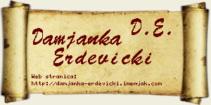 Damjanka Erdevički vizit kartica